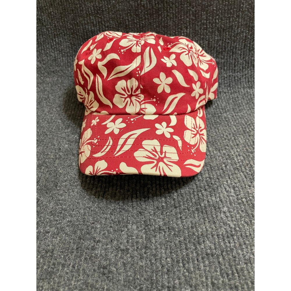 Wet Products Red White Hibiscus Floral Hawaiian Surf Baseball Cap Dad Hat